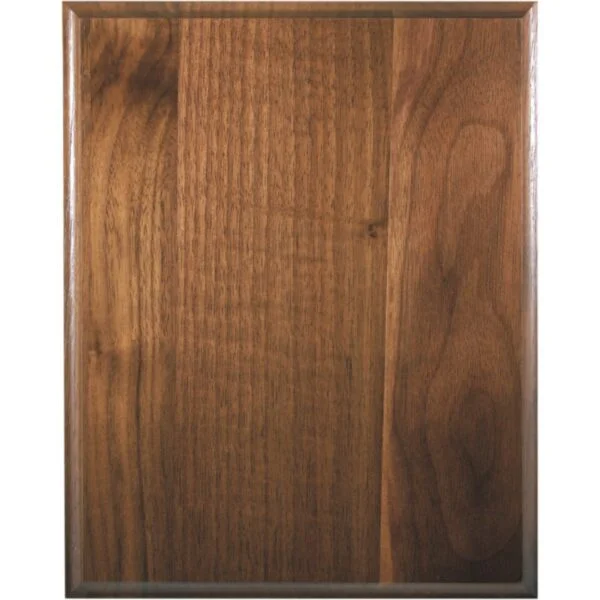 Custom Engraved 8" x 10" Cove Edge Genuine Walnut Plaque