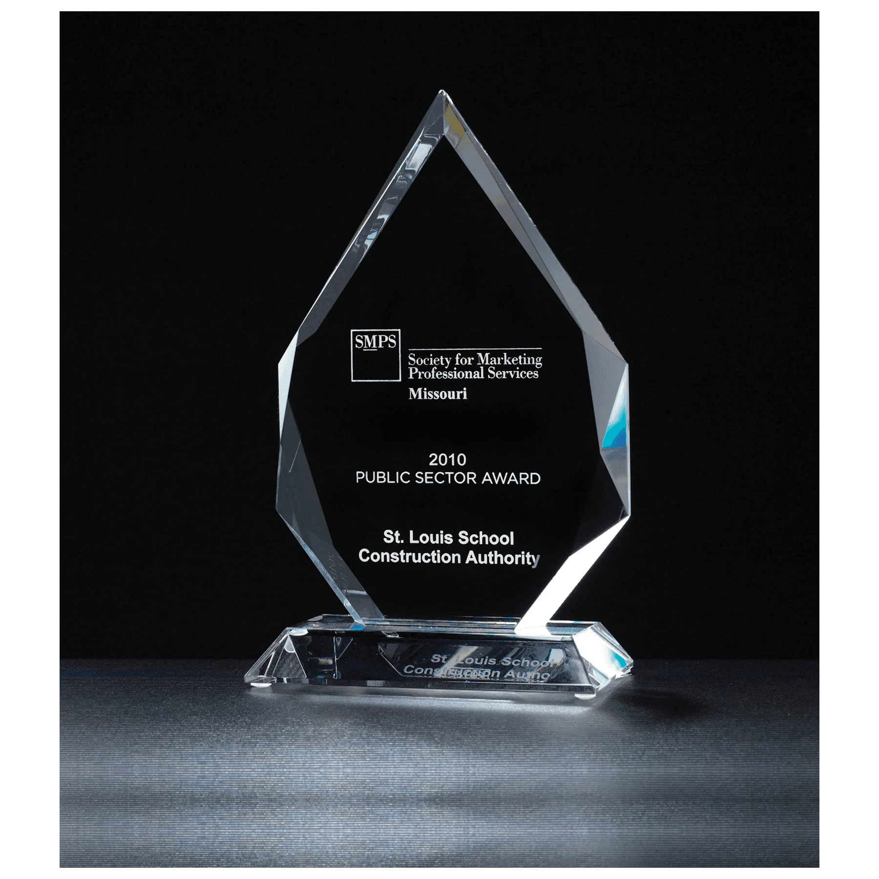 K9047 - 5 7/8" x 9 7/8" x 3/4" Thick Flame Series Multi-Faceted Optical Crystal Award 1 K9047 - 5 7/8" x 9 7/8" x 3/4" Thick Flame Series Multi-Faceted Optical Crystal Award